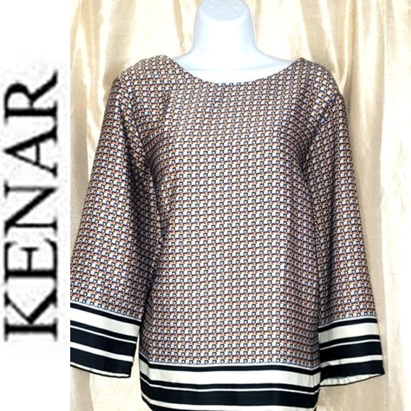 KENAR * GEO PRINT PULLOVER - Picture 1 of 6